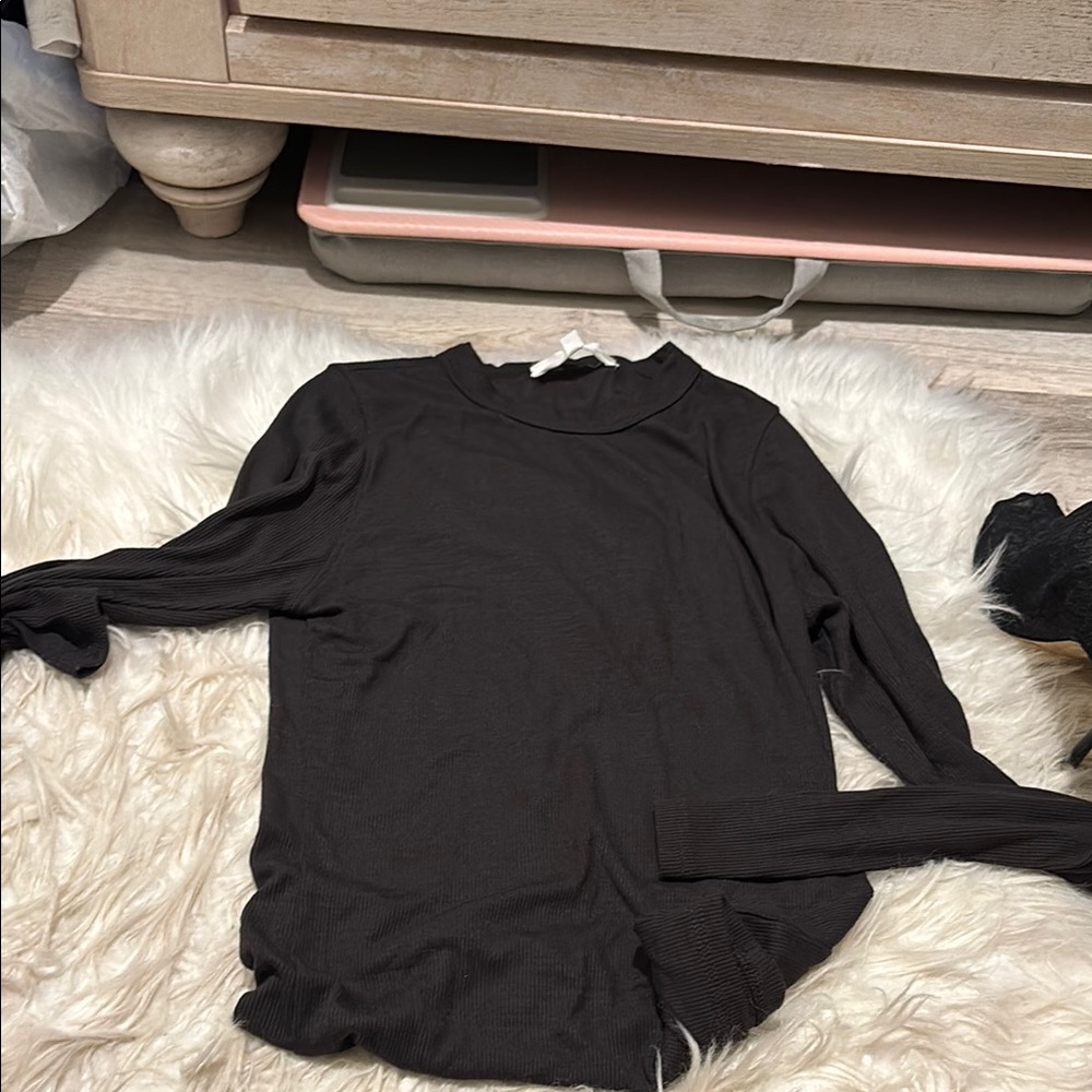 Joah Brown Black Long Sleeve Tee